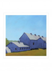 Luminous Light II Wall Poster Blue/Grey/Yellow 80x3.5x80centimeter