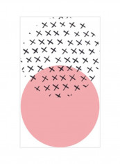 Spot Light I Wall Poster Pink/White/Black 75x80x3.5centimeter