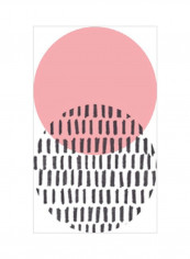Spot Light II Wall Poster Pink/White/Black 75x80x3.6centimeter