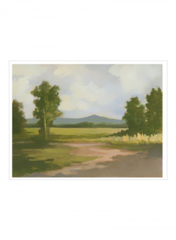 Spring Light III Posters Green/Blue/Brown 80x75x3.5centimeter