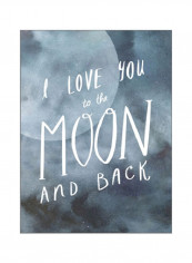 Celestial Love III Wall Poster Blue/White 75x80x3.5centimeter