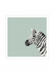 Pop Safari II Poster Green/White/Blue 80 x80 x3.5centimeter