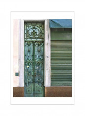 Doors Abroad I Wall Poster Green/Pink/Brown 75x80x3.5centimeter