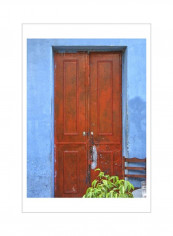 Doors Abroad III Wall Poster Blue/Brown 75x80x3.5centimeter