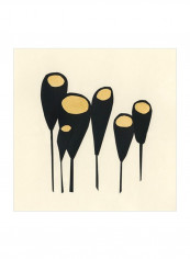 Mod Pod II Wall Poster Beige/Black 80x80x3.5centimeter