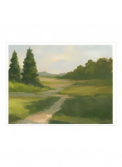 Spring Light VI Posters Green/Blue/Brown 80x75x3.5centimeter