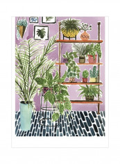 Way To The Jungle II Wall Poster Pink/Green/Blue 75x80x3.5centimeter
