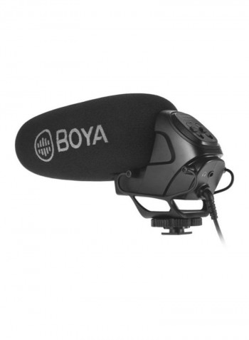 BY-BM3031 On-Camera Shotgun Condenser Microphone Mic LU-D6224 Black
