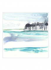 Mountains To Sea VIII Poster Blue 65x65x3.5centimeter
