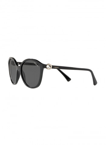 Women's Round Frame Sunglasses - Lens Size: 57 mm