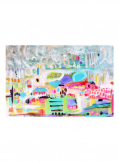 Abstract Clouds Poster Multicolour