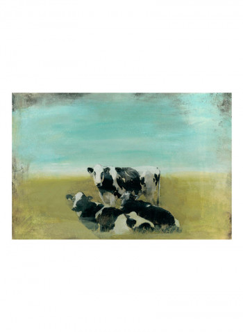 Country DrIVe Cows III Poster Multicolour