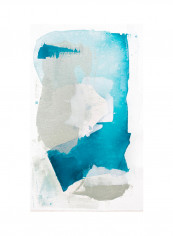 Seaglass VI Poster Blue