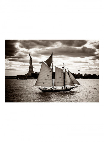 The Clipper & The Liberty Poster Multicolour