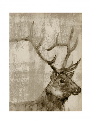 Sepia Elk  Poster Multicolour