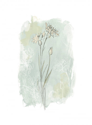 Stone Flower Canvas Print Multicolour