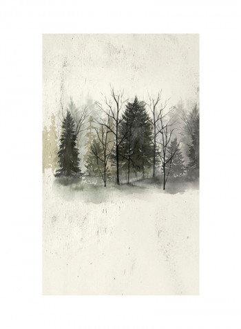 Textured Treeline I Poster Multicolour