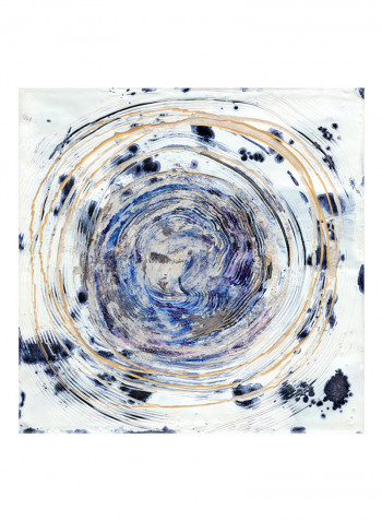 Whorl I Poster Blue
