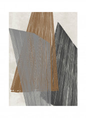 Triangle Stripes I Poster Multicolour