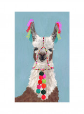 Adorned Llama I Poster Multicolour