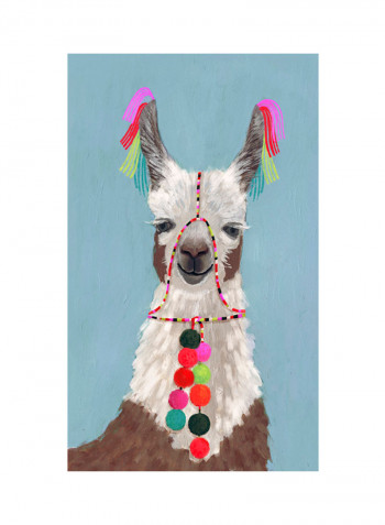 Adorned Llama I Poster Multicolour