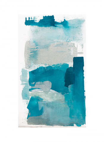 Seaglass IV Poster Blue