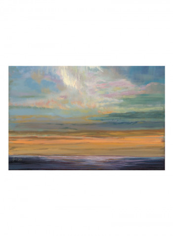 Distant Orange Light Poster Multicolour
