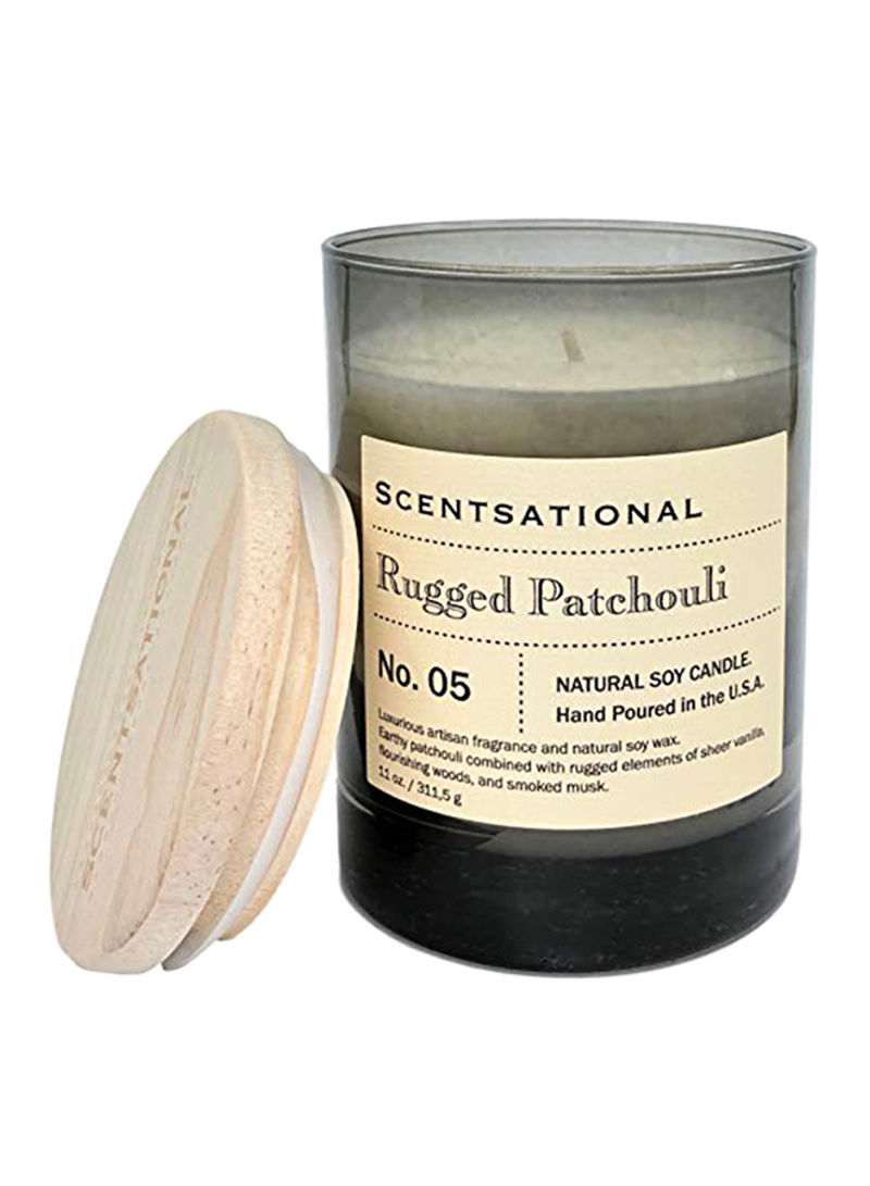 Rugged Patchouli Scented Candle Off White 7x5.1x3.6inch