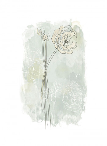 Stone Flower Study III Poster Multicolour