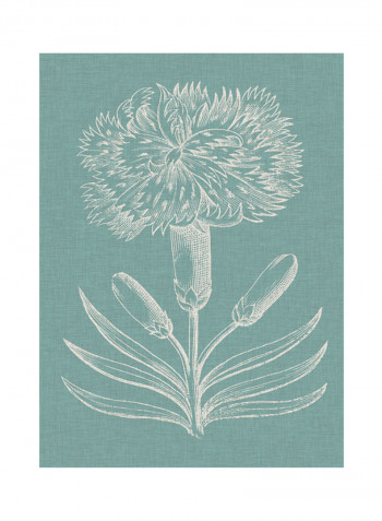Graceful Floral II Poster Green/White