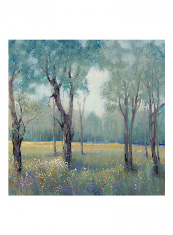 Morning Mist Poster Blue/Brown/Green