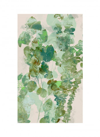 Watercolour Eucalyptus II Poster Green
