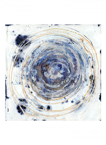 Whorl II Poster Blue