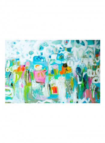 Abstract Blue Poster Multicolour