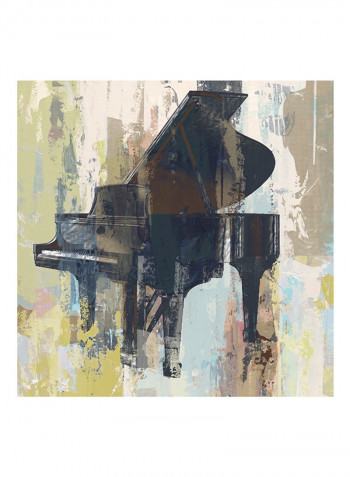 Bluebird Piano Poster Multicolour
