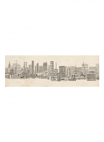 Neutral City Sounds Poster Multicolour