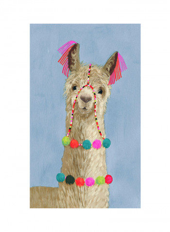 Adorned Llama III Poster Multicolour