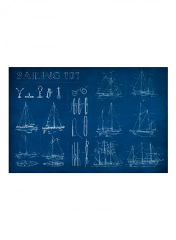 Sailing Infograph Poster Multicolour