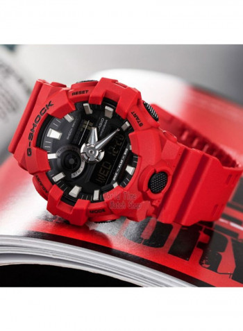Men's Silicone Analog Wrist Watch GA-700-4A