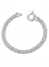 Byzantine Link Sterling Silver Bracelet