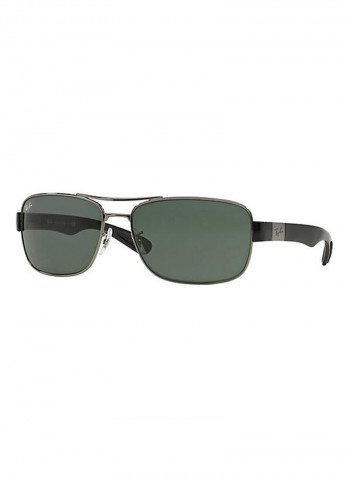 Men's Rectangular Sunglasses - Lens Size: 61 mm