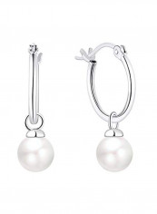 White Shell Pearl 925 Sterling Silver Earrings