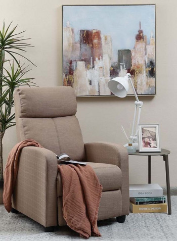 Paradox Single Seater Recliner Beige 88x67x101cm