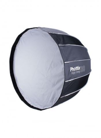 Raja Deep Quick Folding Softbox 80centimeter Black/Silver