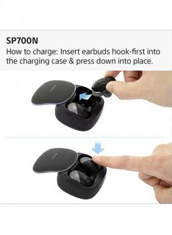 Wireless In-Ear Sports Earbuds WF-SP700N Black/Grey