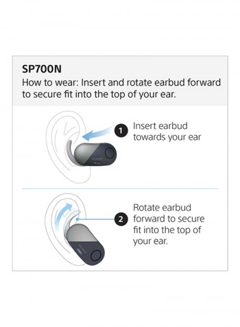 Wireless In-Ear Sports Earbuds WF-SP700N Black/Grey