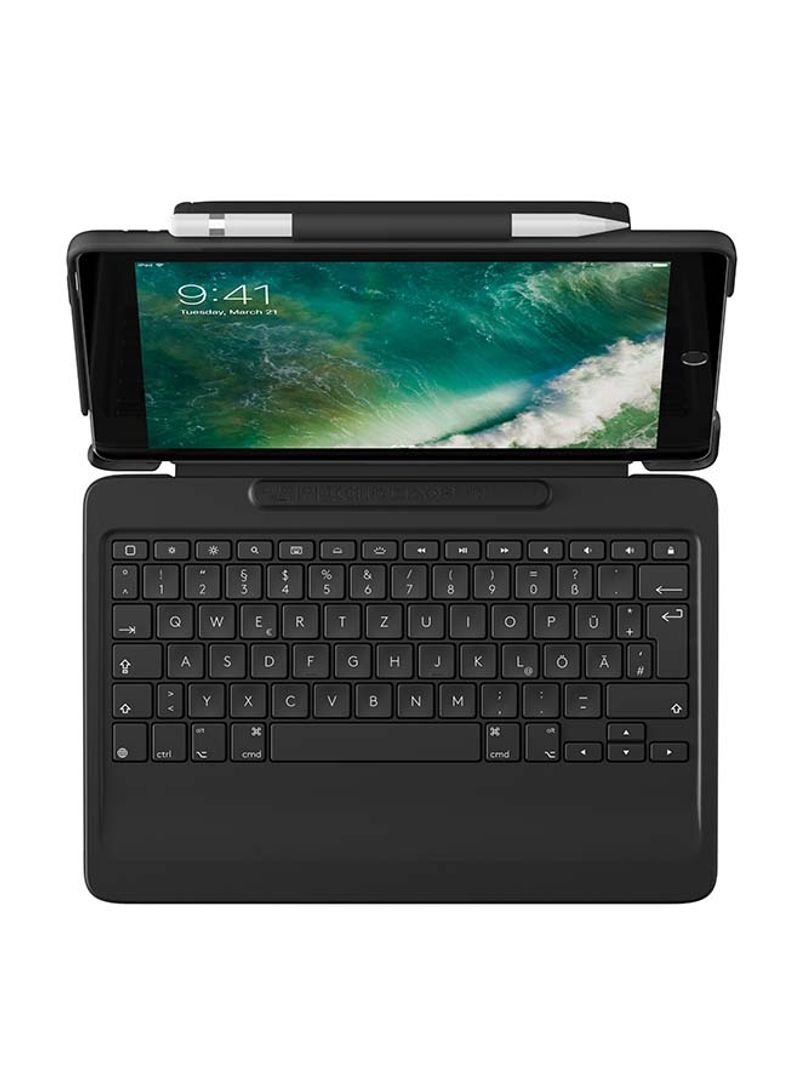 Detachable Bluetooth Keyboard And Folio Case For Apple iPad Air Black