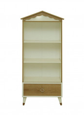 Popeye Book Case With Drawer White/Beige 72x38x166centimeter
