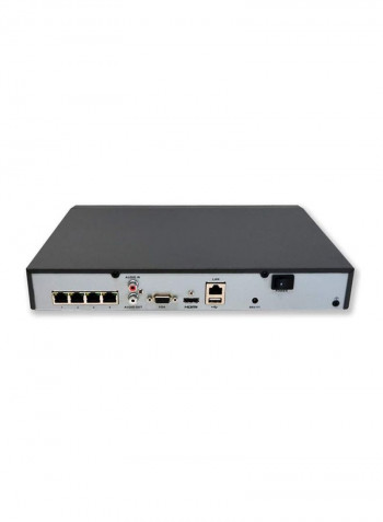 4-Channel 4K Plug And Play UHD Network Video Recorder With PoE 320x240x48cm Black
