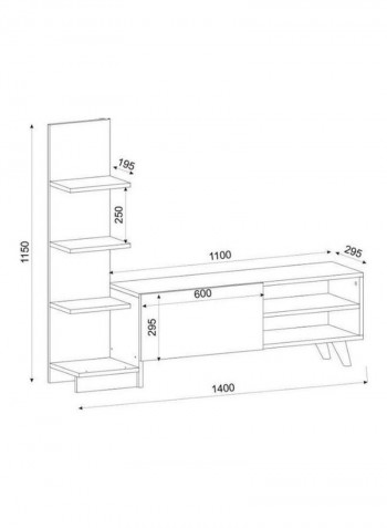 Kent Modern Tv Unit White